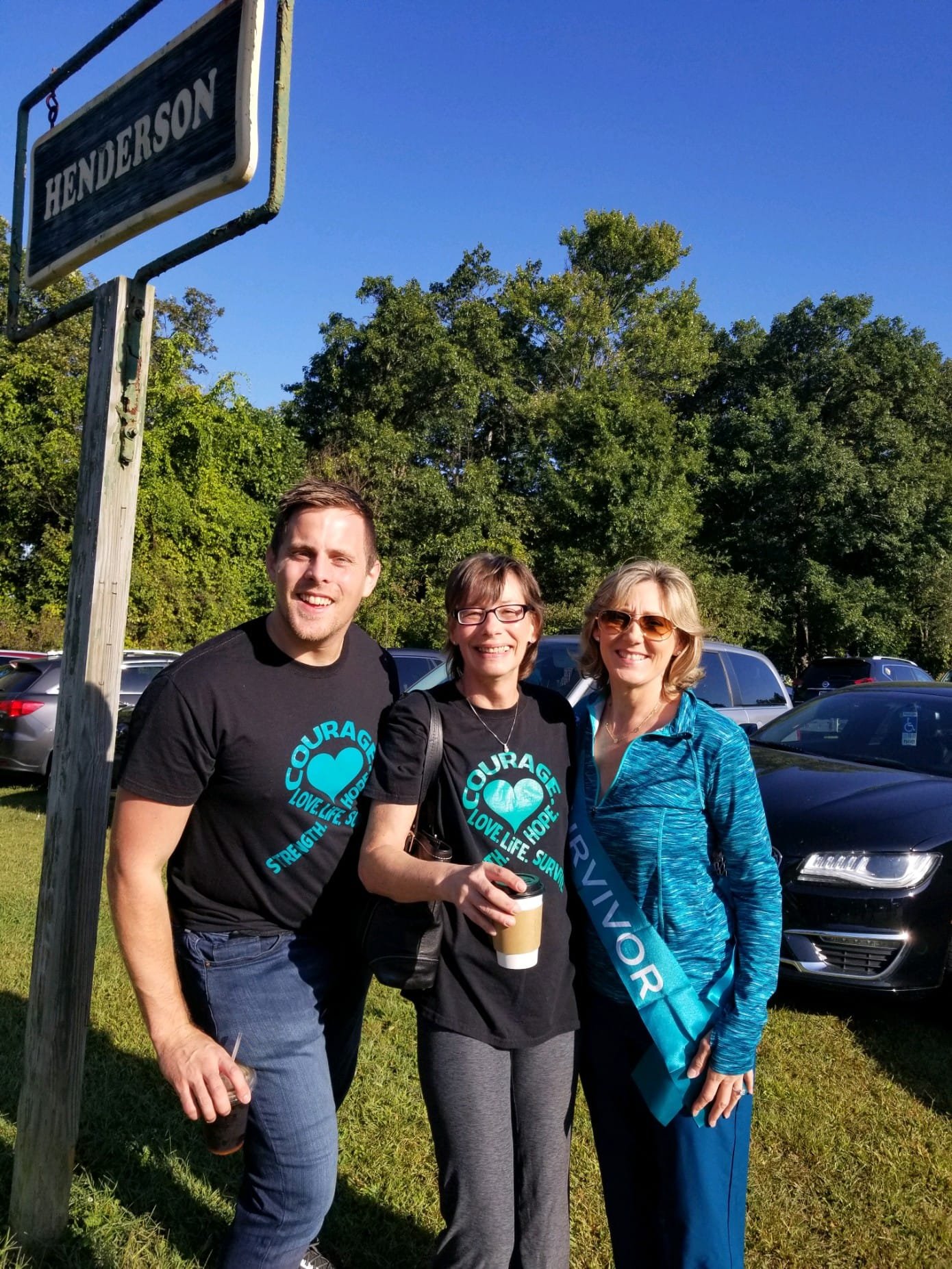 Laura with friends Brian and Dawn